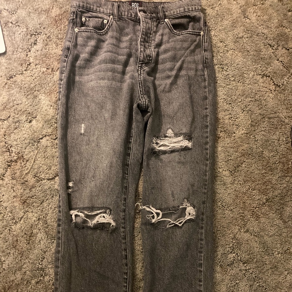 Black ripped BDG slim straight jeans size 28